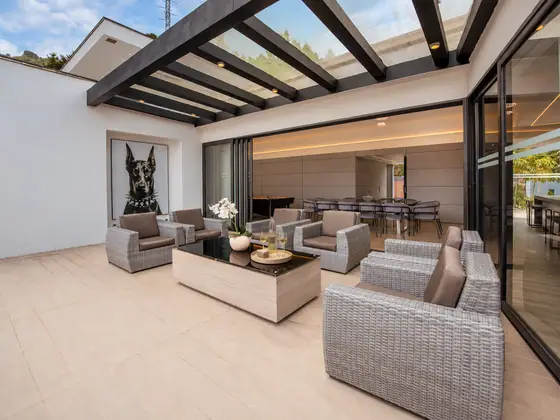 Covered terrace